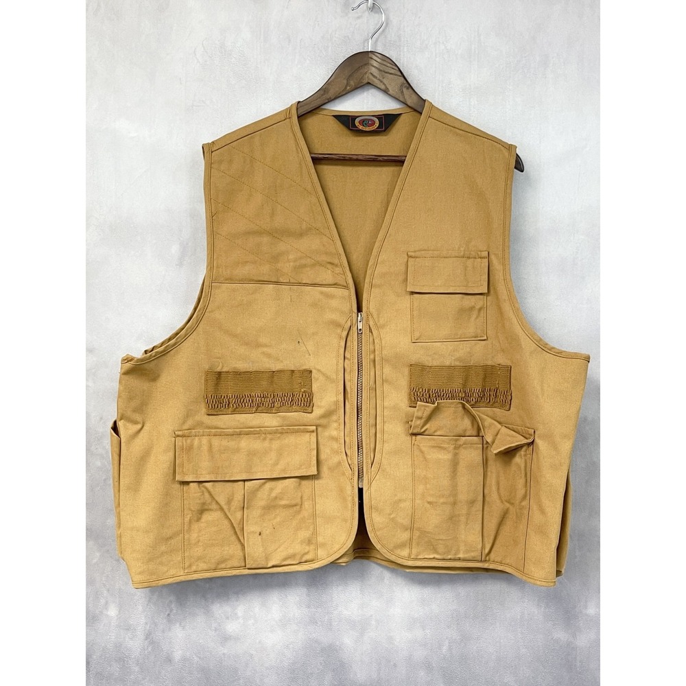Vintage Blue Bill By Red Head Hunting Vest Canvas Utility Field Gear Outdoor